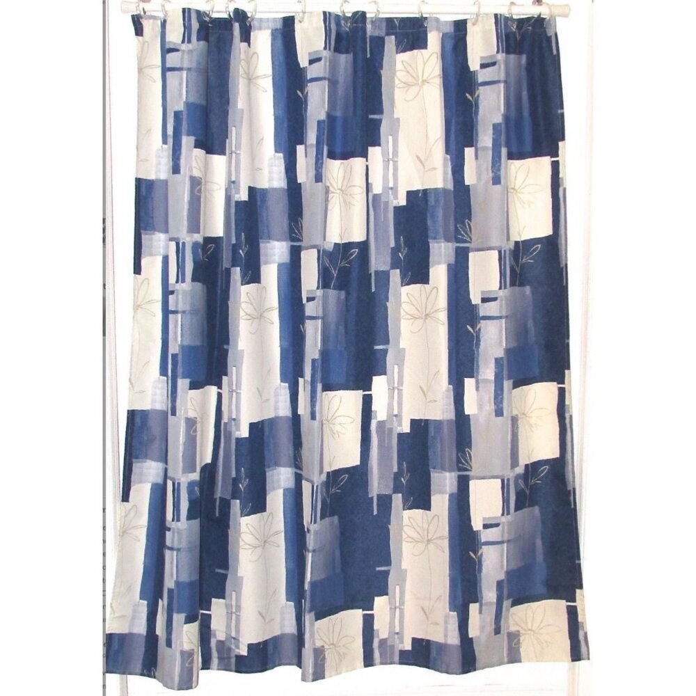 JC Penney Home Collection Floral Fabric Shower Curtain